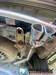 VW Transporter T5 Proflow Custom Exhuast Stainless Steel Single Exit With Twin Tailpipe (5)