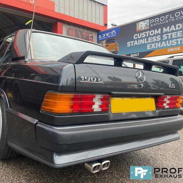 Proflow Custom Built Stainless Steel Exhaust For Mercedes 190E (4)
