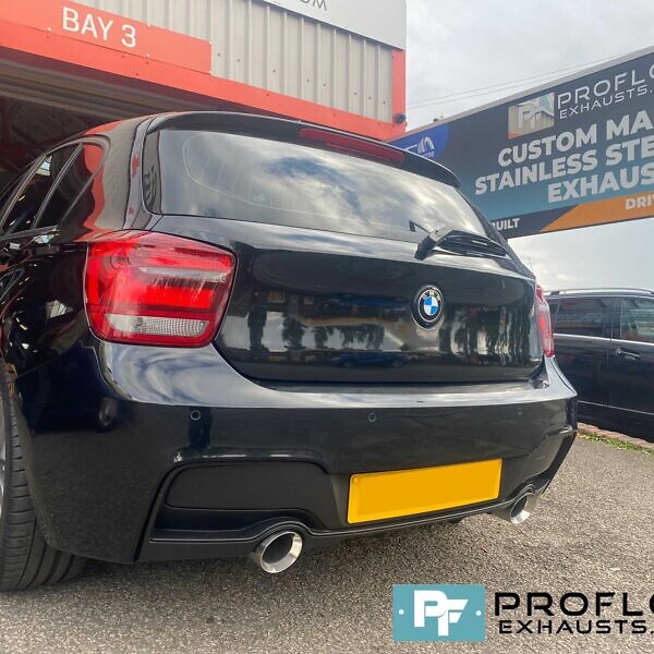 BMW 1 Series Back Box Delete With Dual Exit Exhaust Made From Stainless Steel (1)