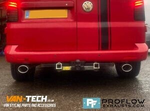 Custom Stainless Steel Exhaust For VW T5.1 Transporter With Dual Exit (3)