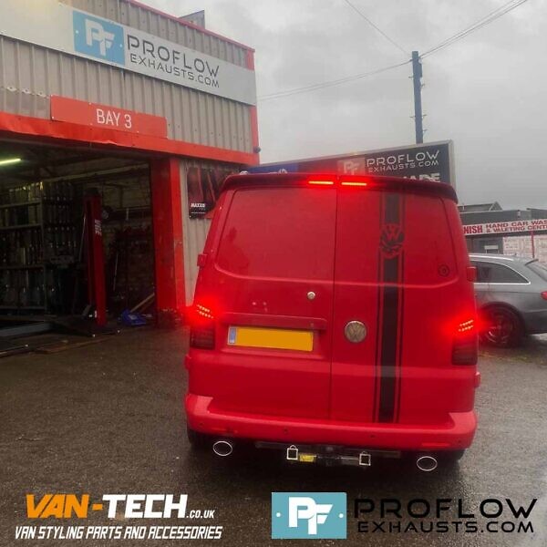 Custom Stainless Steel Exhaust For VW T5.1 Transporter With Dual Exit (4)