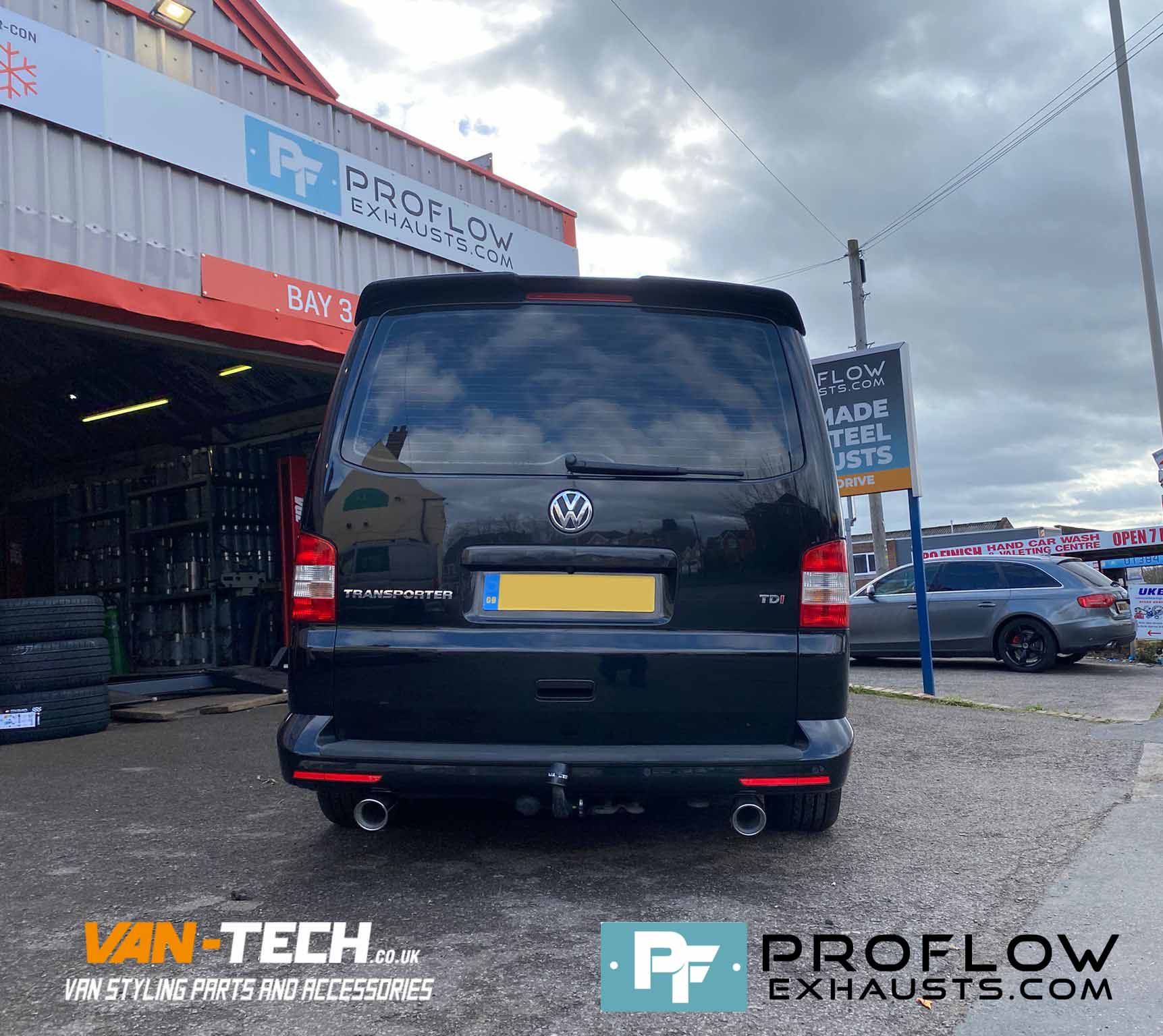 VW Transporter T5.1 Custom Made Stainless Steel Exhaust (1)