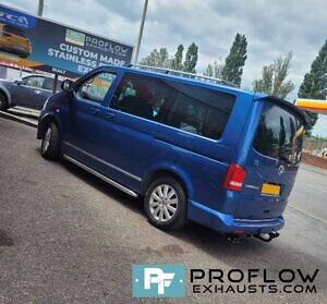 VW Transporter T5 T5.1 Stainless Steel Exhaust With Dual Twin Tailpipe TX178 (2)