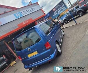 VW Transporter T5 T5.1 Stainless Steel Exhaust With Dual Twin Tailpipe TX178 (3)