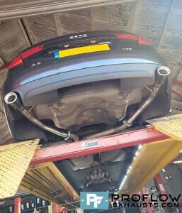 Audi A6 V6 Exhaust Back Box Delete With Dual Tailpipes Made From Stainless Steel (2)
