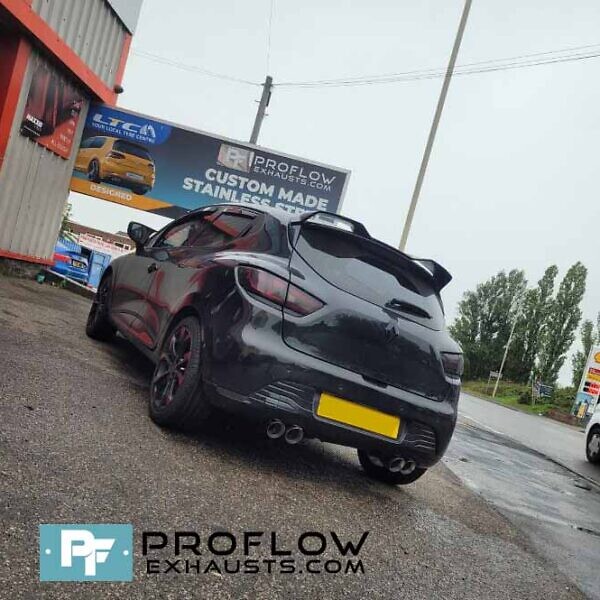 Renault Clio Custom Built Exhaust Dual Back Box's With Twin Tailpipes (1)