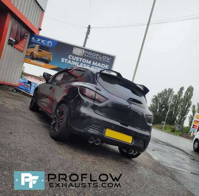 Renault Clio Custom Built Exhaust Dual Back Box's With Twin Tailpipes (1)