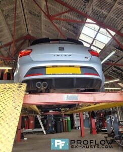 Seat Ibiza Custom Exhaust Back Box Delete With Twin Tailpipe Made From Stainless Steel (3)