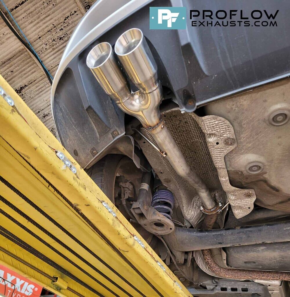 Seat Custom Exhaust Back Box Delete with Twin Tailpipe