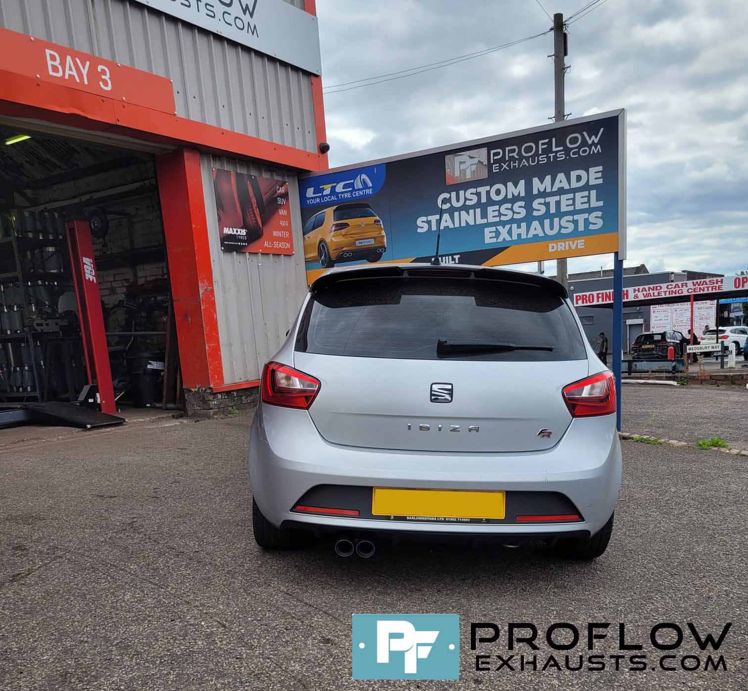 Seat Ibiza Custom Exhaust Back Box Delete With Twin Tailpipe Made From Stainless Steel (6)