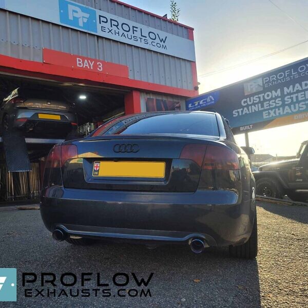 Proflow Exhausts Audi A4 Custom Stainless Steel Exhaust Mid And Dual Rear With TX196 (3)