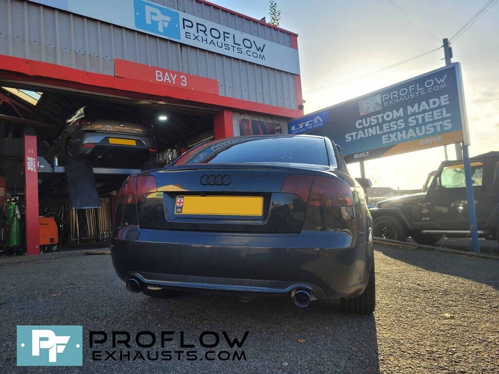 Proflow Exhausts Audi A4 Custom Stainless Steel Exhaust Mid And Dual Rear With TX196 (3)