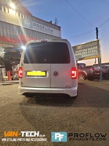 VW Caddy Exhaust Back Box Delete R32 Style Dual Exit (1)