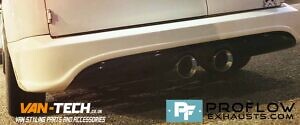 VW Caddy Exhaust Back Box Delete R32 Style Dual Exit (5)