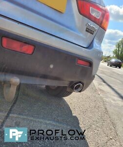 Proflowexhausts Custom Built Stainless Steel Back Box For Mitsubishi ASX3 With TX072 Tailpipe (1)