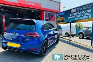 Proflow Stainless Steel Exhaust Middle And Dual Rear With TX026 LR Tailpipes For VW Golf (2)