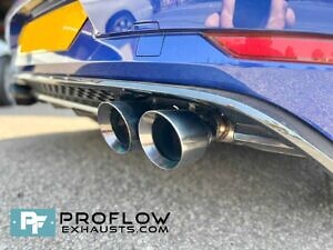Proflow Stainless Steel Exhaust Middle And Dual Rear With TX026 LR Tailpipes For VW Golf (6)