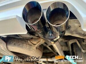 VW Transporter T6 Custom Built Stainless Steel Exhaust Middle And Dual Rear Exit With Twin Tailpipes (3)