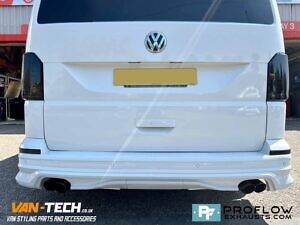 VW Transporter T6 Custom Built Stainless Steel Exhaust Middle And Dual Rear Exit With Twin Tailpipes (5)
