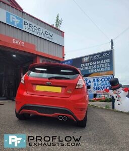Proflow Exhausts Stainless Steel Back Box With TX036R Tailpipe For Fiesta ST (4)