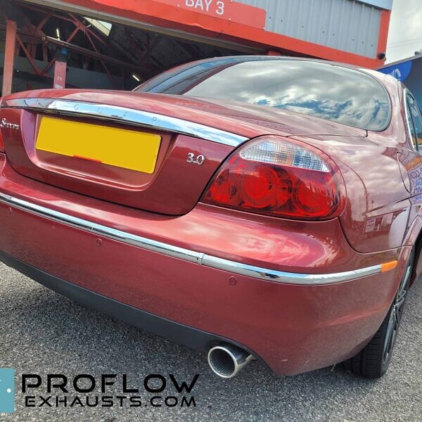 Proflow Custom Made Stainless Steel Back Boxes Dual Exit Exhaust For Jaguar S Type (2)