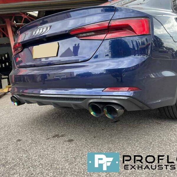 Proflow Exhausts Stainless Steel Full Exhaust System With Dual Exit Twin Tailpipes For Audi A5 (3)