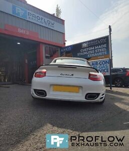 Proflow Custom Built Stainless Steel Full X Cross Type Exhaust System For Porsche 911 Turbo S (3)