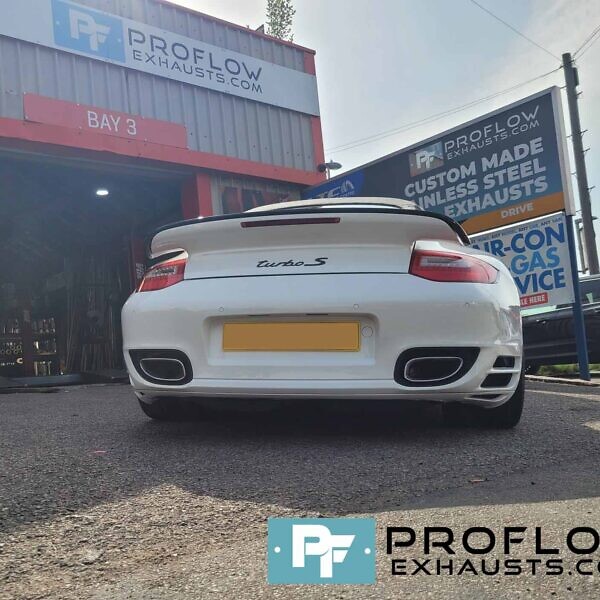 Proflow Custom Built Stainless Steel Full X Cross Type Exhaust System For Porsche 911 Turbo S (5)