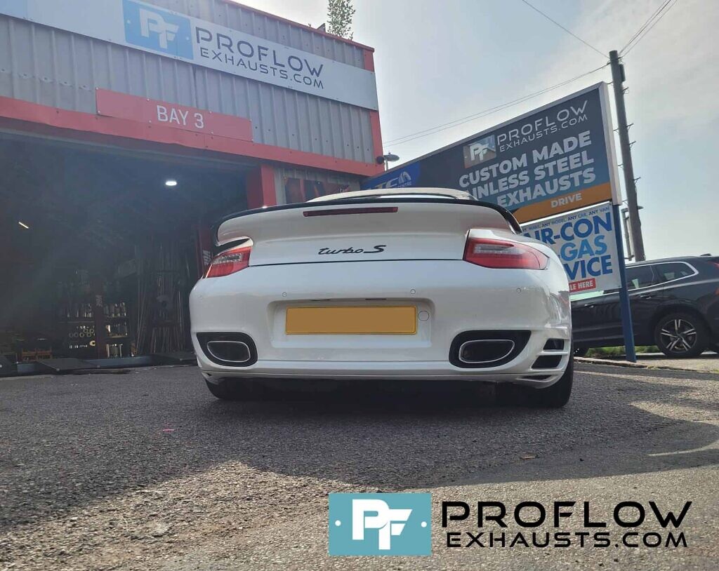 Proflow Custom Built Stainless Steel Full X Cross Type Exhaust System For Porsche 911 Turbo S (5)