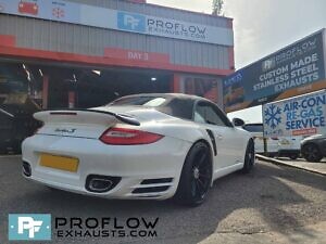 Proflow Custom Built Stainless Steel Full X Cross Type Exhaust System For Porsche 911 Turbo S (7)