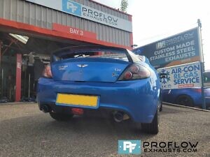 Proflow Custom Stainless Steel Exhaust Including Flex, Middle And Dual Rear With TX194 Tailpipes For Hyundai Tuscani ( (4)