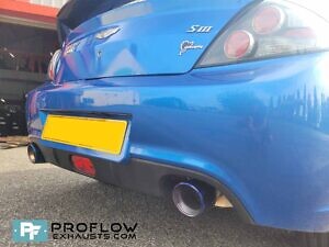 Proflow Custom Stainless Steel Exhaust Including Flex, Middle And Dual Rear With TX194 Tailpipes For Hyundai Tuscani ( (7)