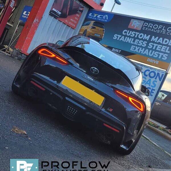Proflow Toyota Supra Custom Exhaust Dual Rear Back Box Delete with 3" pipework made from Stainless Steel