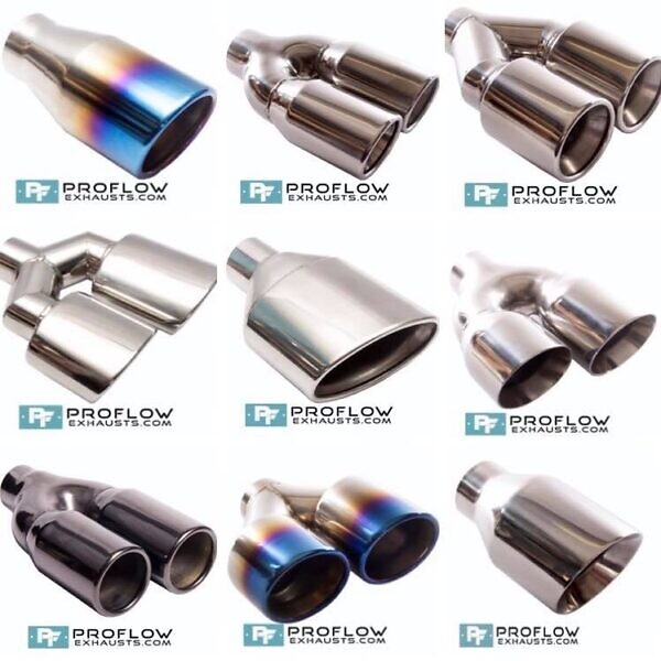 Proflow Exhausts Stainless Steel Exhail Tailpipes (1
