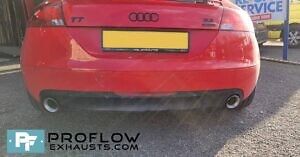 Custom Exhaust For Audi TT Back Box Delete With Dual Exit TX026 Tailpipes (3)