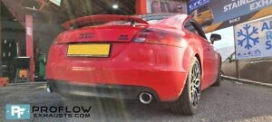 Custom Exhaust For Audi TT Back Box Delete With Dual Exit TX026 Tailpipes (7)