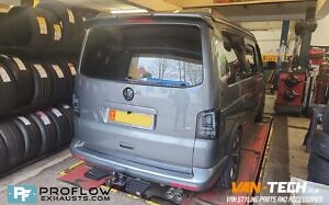 Proflow Exausts VW Transporter T5.1 Custom Exhaust Stainless Steel Mid Rear With Twin Tailpipe TX001 (1)