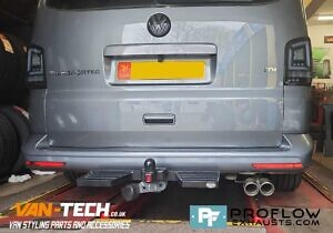 Proflow Exausts VW Transporter T5.1 Custom Exhaust Stainless Steel Mid Rear With Twin Tailpipe TX001 (3)