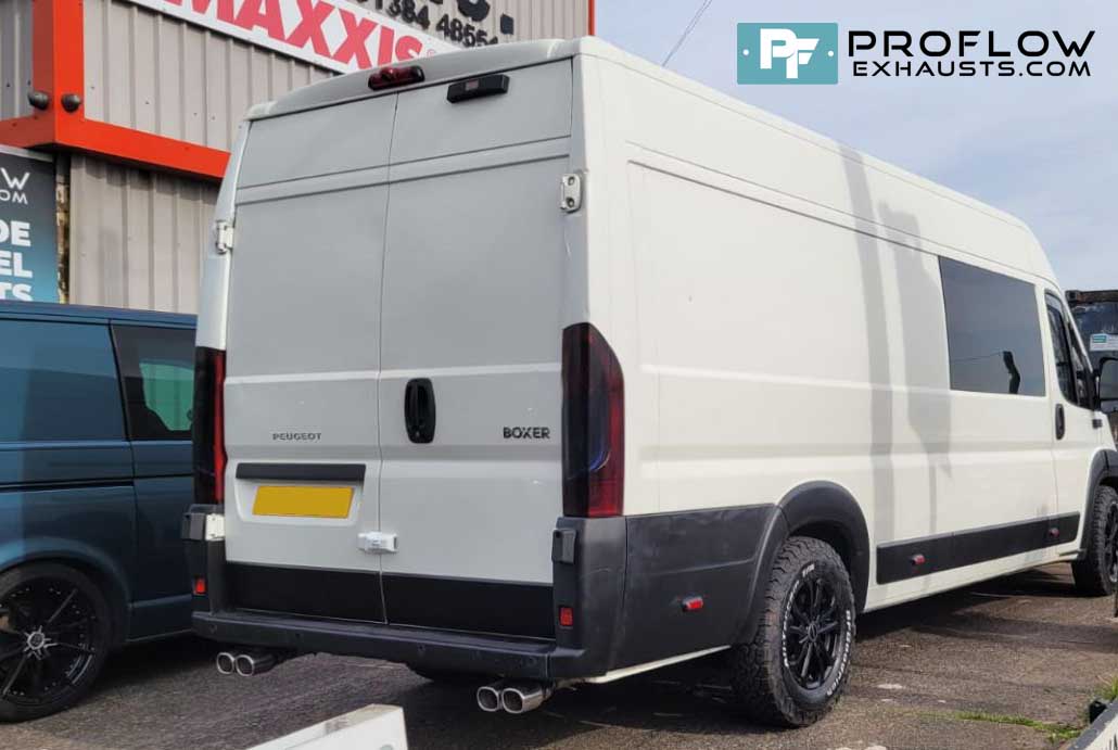 Proflow Exhausts Custom Built Stainless Steel Exhaust Middle And Rear For Peugeot Boxer Van (6)