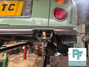 Proflow Exhausts Custom Built Stainless Steel Exhaust Back Box And Pipework For Nissan Figaro (1)