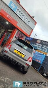 Stainless Steel Exhaust For Fiat 500 Abarth 595 Flex Middle And Rear Dual Back Box Delete With TX26 Tailpipes (3)