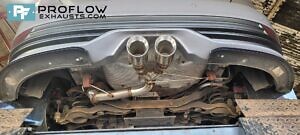 Ford Focus ST Proflow Custom Exhaust Back Box Delete With Dual Tip Tailpipe TX026 Made From Stainless Steel (10)