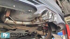 Ford Focus ST Proflow Custom Exhaust Back Box Delete With Dual Tip Tailpipe TX026 Made From Stainless Steel (8)