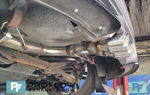 Ford Focus ST Proflow Custom Exhaust Back Box Delete With Dual Tip Tailpipe TX026 Made From Stainless Steel (9)