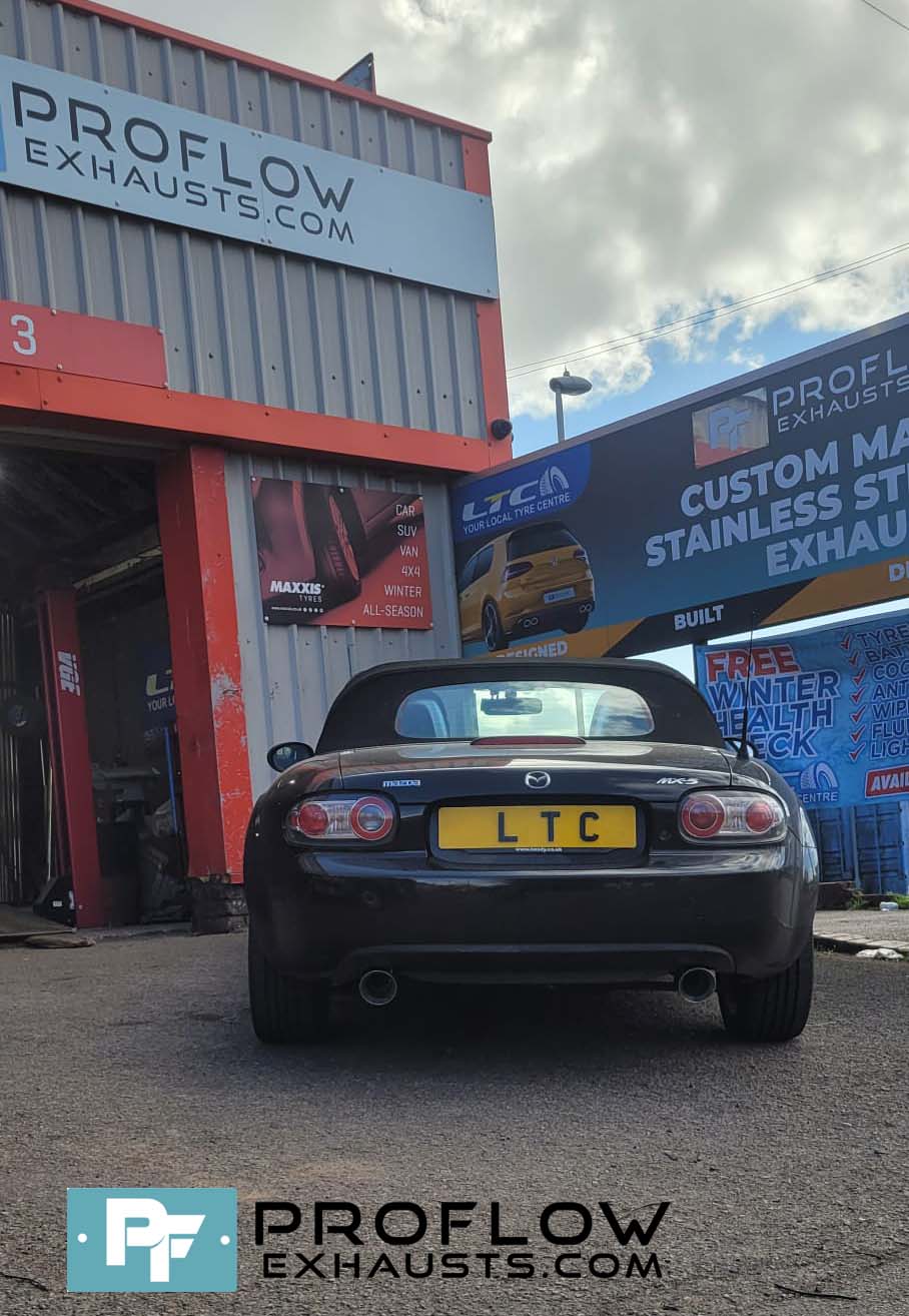 Mazda MX5 Stainless Steel Exhaust Middle And Dual Rear With TX026 Tailpipes Proflow Exhausts (6)