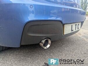 BMW 1 Series Proflow Custom Exhaust Back Box Delete With Single Exit Tailpipe TX025 Made From Stainless Steel (1)