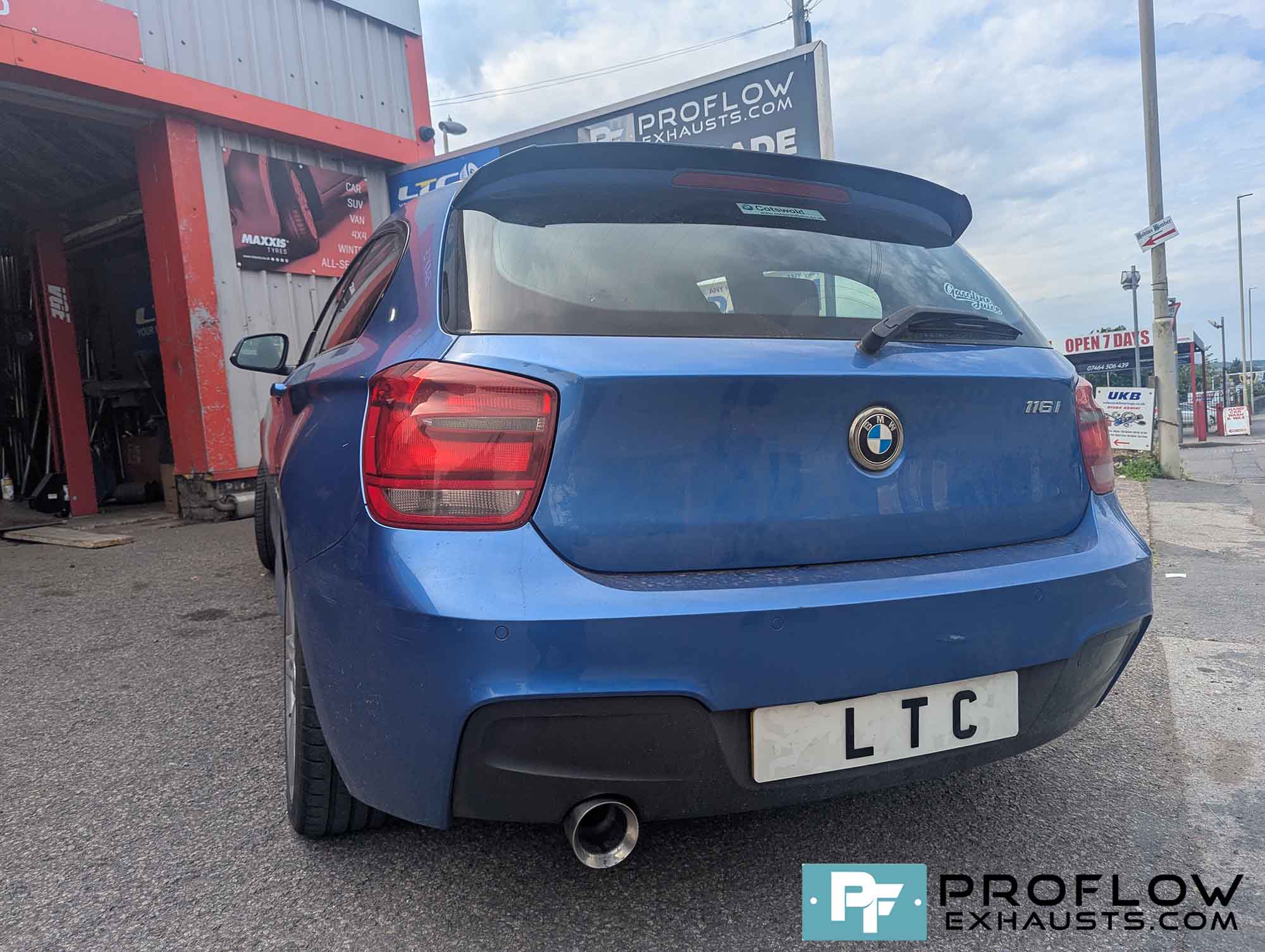 BMW 1 Series Proflow Custom Exhaust Back Box Delete With Single Exit Tailpipe TX025 Made From Stainless Steel (3)