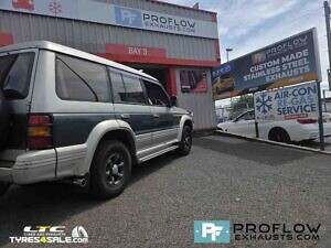 Mitsubishi Shogun Pajero Custom Exhaust Flex, Middle And Rear With Side Exit TX066 Tailpipe Made Stainless Steel Built By Proflow Exhausts (3)
