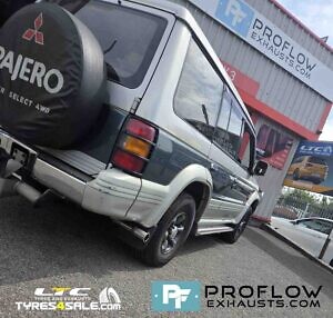 Mitsubishi Shogun Pajero Custom Exhaust Flex, Middle And Rear With Side Exit TX066 Tailpipe Made Stainless Steel Built By Proflow Exhausts (8)