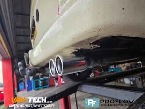 VW Transporter T4 Custom Exhaust Middle And Rear Dual Exit Twin Tailpipes TX004 Built From Stainless Steel (7)